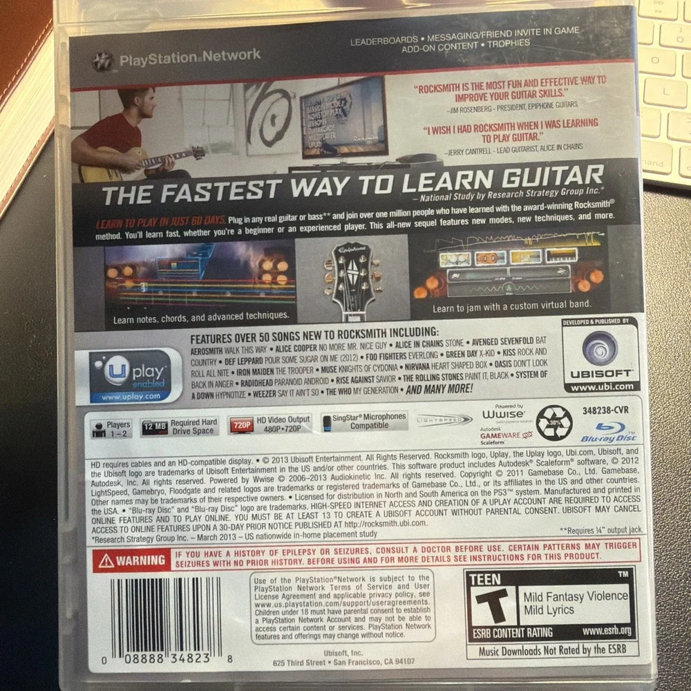 Rocksmith 2014 Edition - Sony PlayStation 3!